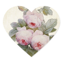 Vintage Bourbon Rose Envelope Seal Stickers