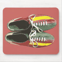 Vintage Bowling Shoes Retro Bowling Shoe Mouse Pads