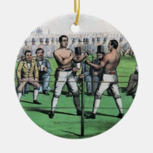 Vintage Boxing; Great Fight for the Championship Ornaments