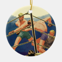Vintage Boxing Ornament