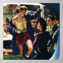 Vintage Boxing Print