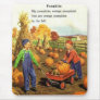 Vintage Boy & Girl with Pumpkins Mouse Pads