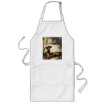 Vintage Boy With Dog At Rest Apron