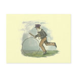 Vintage Boy with Hoop Postcard