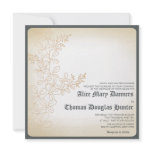 Vintage -Branch wedding invites invitations
