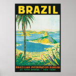 Vintage Brasil Poster