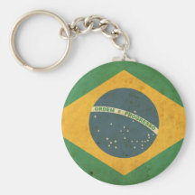 Vintage Brazil Flag Keychains