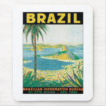 Vintage Brazil Mouse Pads