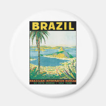 Vintage Brazil Refrigerator Magnets