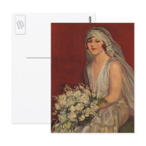 Vintage Bridal Portrait Post Cards
