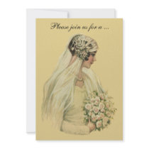Vintage Bridal Shower Invitation