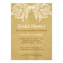 Vintage Bridal Shower Invitation