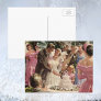 Vintage Bride and Groom Cutting the Cake Post Card
