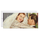 Vintage Bride and Groom; Happy Newlyweds rack cards