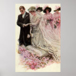 Vintage Bride and Groom; Wedding Ceremony posters