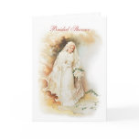 Vintage bride bridal shower invitation card