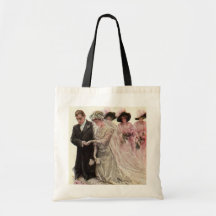 Vintage Bride Groom, Victorian Wedding Ceremony Bag