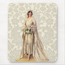 Vintage Bride Mouse Pads