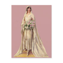 Vintage Bride Postcard