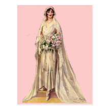 Vintage Bride Postcards