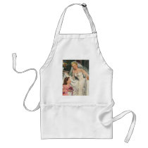 Vintage Bride with Flower Girl Apron