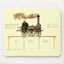 Vintage British Steam Engine Mousepads