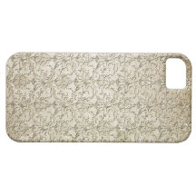 Vintage Brocade Damask Print iPhone 5 Cases