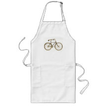 Vintage Brown Bike Apron