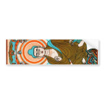 Vintage Buddha Art bumper stickers