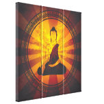 Vintage Buddha Stretched Canvas Print
