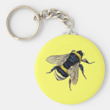 Vintage Bumble Bee Key Chain