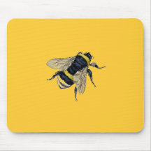 Vintage Bumble Bee Mouse Pad
