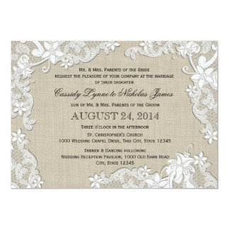 Vintage lace wedding invitations uk