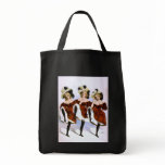 Vintage Burlesque Poster, Women in Red Costumes bags