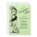 Vintage Burlusque Bachelorette Party Invitation