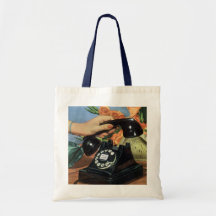Vintage Business, Rotary Dial Phone and Hand Bags