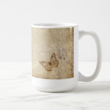 Vintage Butterflies Coffee Mugs