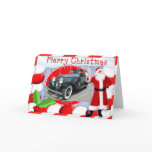 VINTAGE CADILLAC CHRISTMAS CARD
