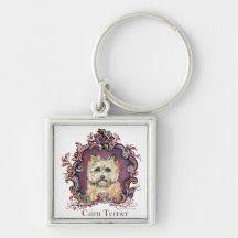 Vintage Cairn Terrier Key Chain