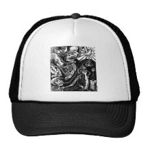 Vintage Calaveras. Circa 1936. Mexico. Hats