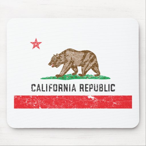 Vintage California Flag Mouse Pads
