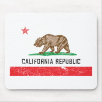 Vintage California Flag Mouse Pads