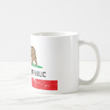 Vintage California Flag Mugs
