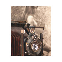 Vintage Came. Stretched Canvas Print