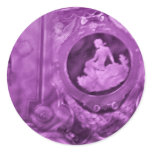 vintage cameo purple stickers
