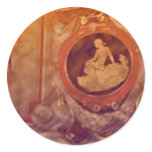 vintage cameo stickers