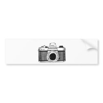 Vintage Camera Bumper Stickers