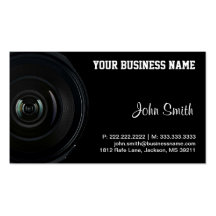 Vintage Camera Lens business card