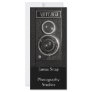 Vintage Camera Lens Photographers Promotional Card