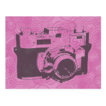 Vintage Camera Postcard